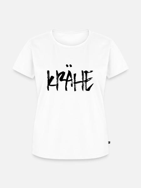 Krähe - Frauen Premium Bio T-Shirt - Weiß