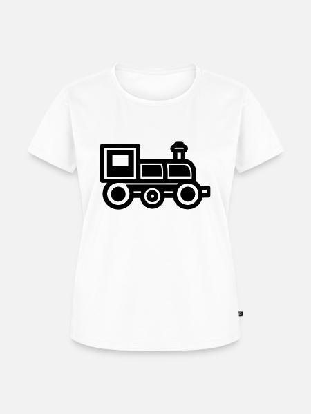 Lokomotive - Frauen Premium Bio T-Shirt - Weiß