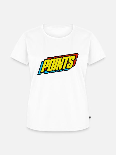 Punkte - Frauen Premium Bio T-Shirt - Weiß