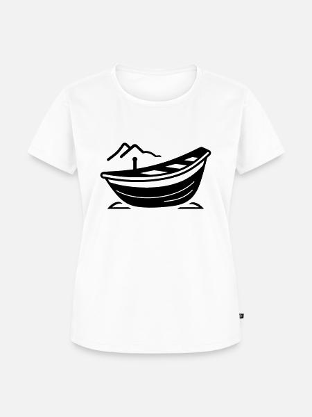 Boot - Frauen Premium Bio T-Shirt - Weiß