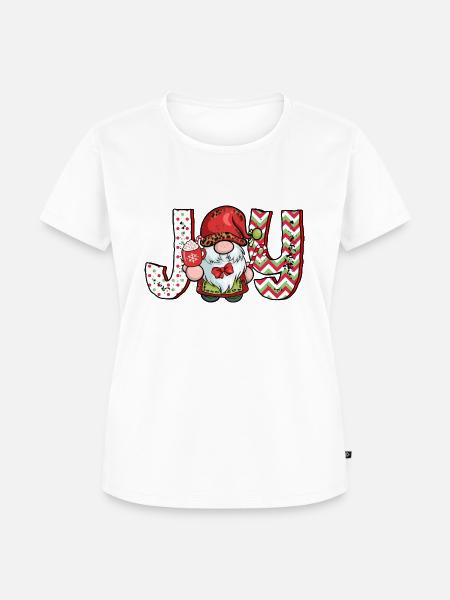 JAU Weihnachtsdesign - Frauen Premium Bio T-Shirt - Weiß