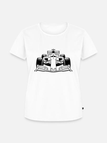 Rennwagen - Frauen Premium Bio T-Shirt - Weiß
