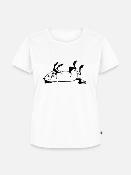 Totes Pferd - Frauen Premium Bio T-Shirt - Weiß