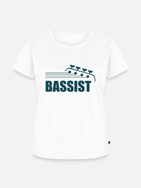 Bassist - Frauen Premium Bio T-Shirt - Weiß