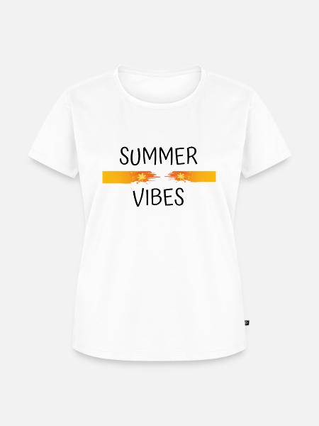 summer vibes - Frauen Premium Bio T-Shirt - Weiß