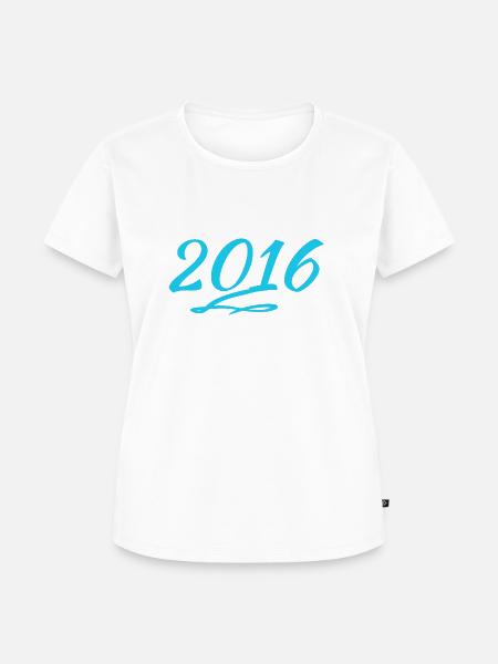 2016 - Frauen Premium Bio T-Shirt - Weiß