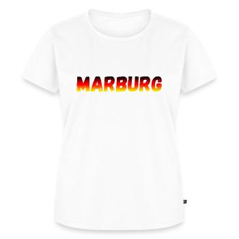 Marburg - Frauen Premium Bio T-Shirt - Weiß - Vorne - AI Model Female 172 dark (172cm)