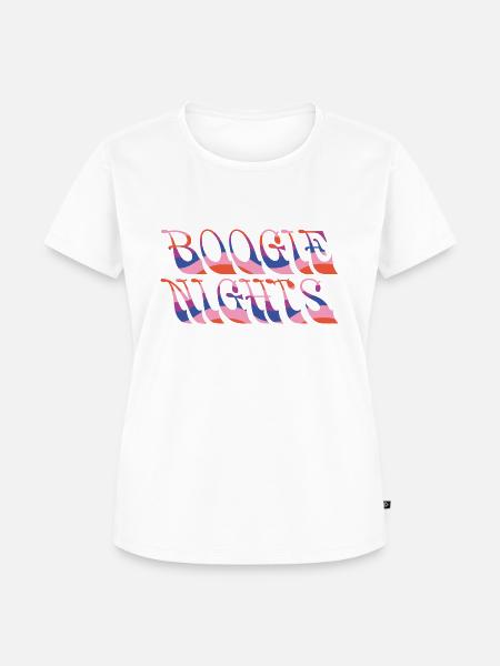 Boogie Nights - Frauen Premium Bio T-Shirt - Weiß