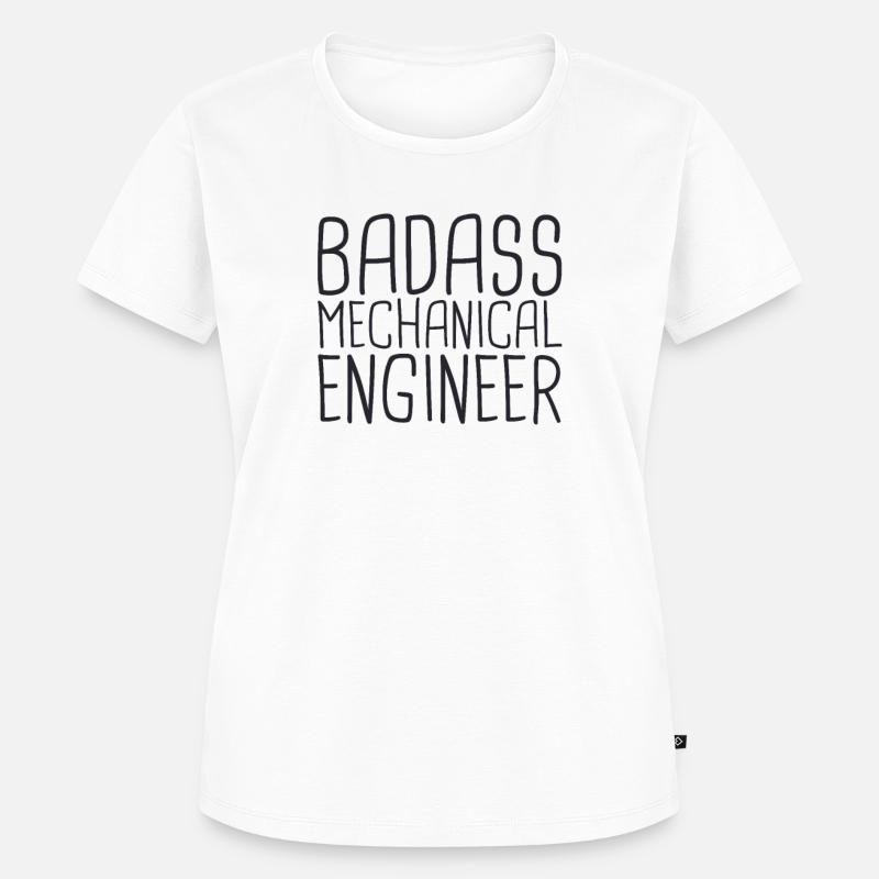 "Mechanical Engineer Badass | Mechanical engineering" - Women's Premium Organic T-shirt - white