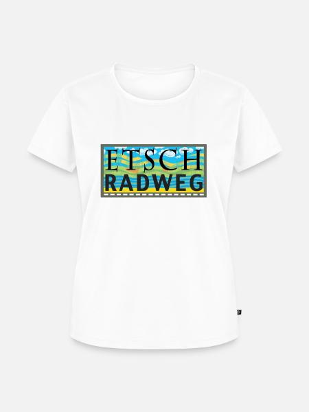 Etsch-Radweg - Frauen Premium Bio T-Shirt - Weiß