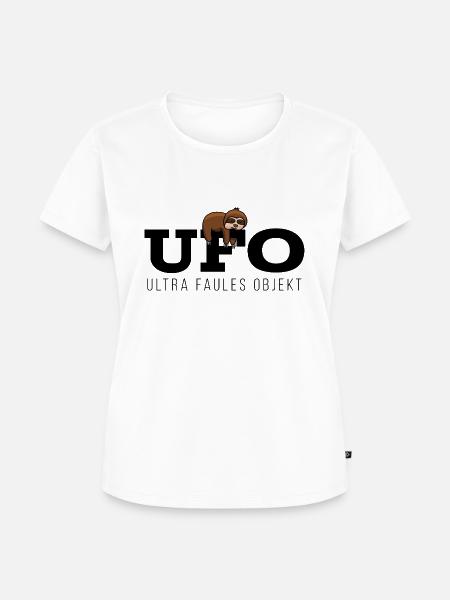 Ultra Faules Objekt Faultier - Frauen Premium Bio T-Shirt - Weiß