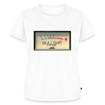 Bullshit meter in E# minor - Women's Premium Organic T-shirt - white - Front - AI Model Female 172 dark (172cm)