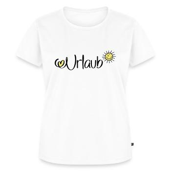 Urlaub - Frauen Premium Bio T-Shirt - Weiß - Vorne - AI Model Female 172 dark (172cm)