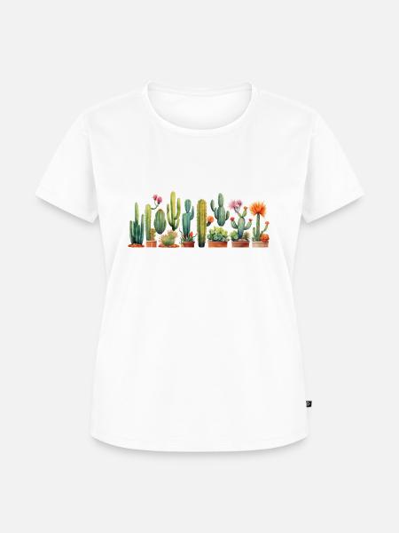 Cactus - Frauen Premium Bio T-Shirt - Weiß