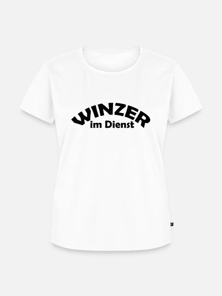 winzer im dienst - Frauen Premium Bio T-Shirt - Weiß