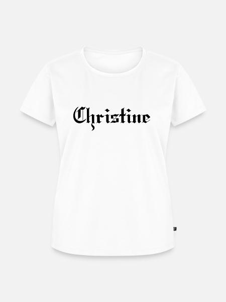 Christine - Frauen Premium Bio T-Shirt - Weiß