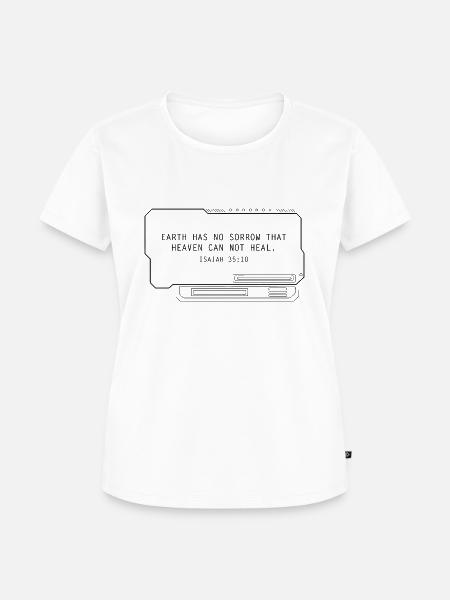 God is in control - Frauen Premium Bio T-Shirt - Weiß