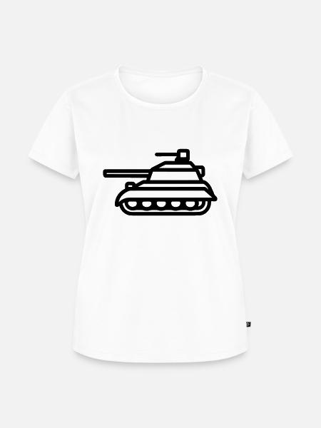 Panzer - Frauen Premium Bio T-Shirt - Weiß