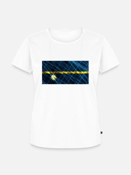 Nauru - Frauen Premium Bio T-Shirt - Weiß
