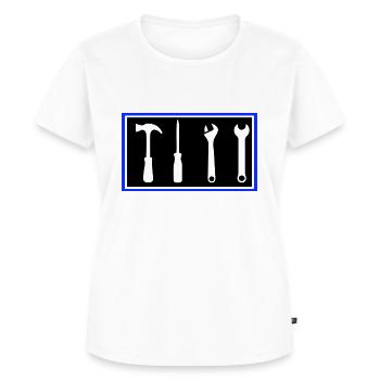 tool - Women's Premium Organic T-shirt - white - Front - AI Model Female 172 dark (172cm)
