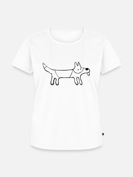 Der Schäferhund - Frauen Premium Bio T-Shirt - Weiß
