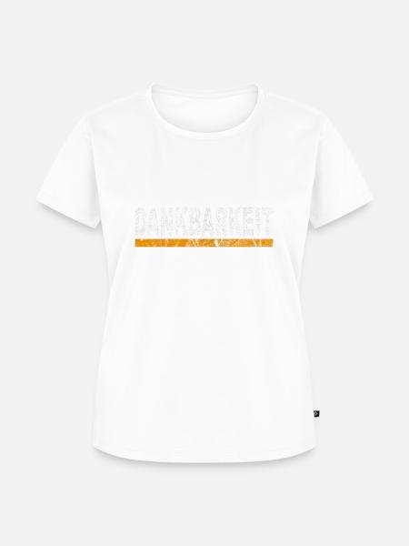 Dankbarkeit - Frauen Premium Bio T-Shirt - Weiß