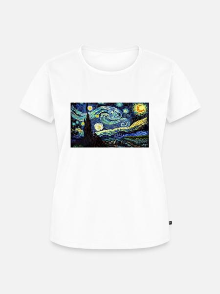 Night Sky - Frauen Premium Bio T-Shirt - Weiß