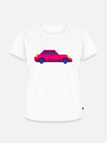 Retro-Auto - Frauen Premium Bio T-Shirt - Weiß