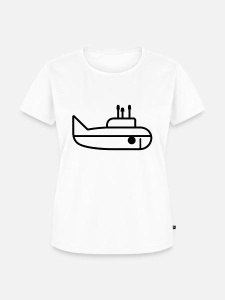 U-Boot-Boot - Frauen Premium Bio T-Shirt - Weiß