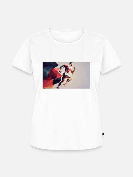 Sprinter - Frauen Premium Bio T-Shirt - Weiß