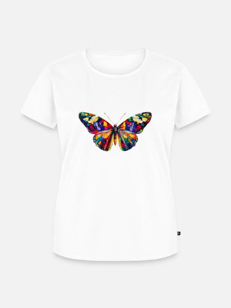 tiffany style butterfly - Frauen Premium Bio T-Shirt - Weiß