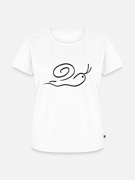 schnecke - Frauen Premium Bio T-Shirt - Weiß