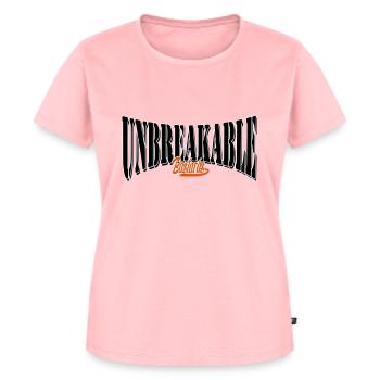 unbreakable gym motiviert training hart bester - Frauen Premium Bio T-Shirt - Rosa - Vorne - AI Model Female 172 dark (172cm)