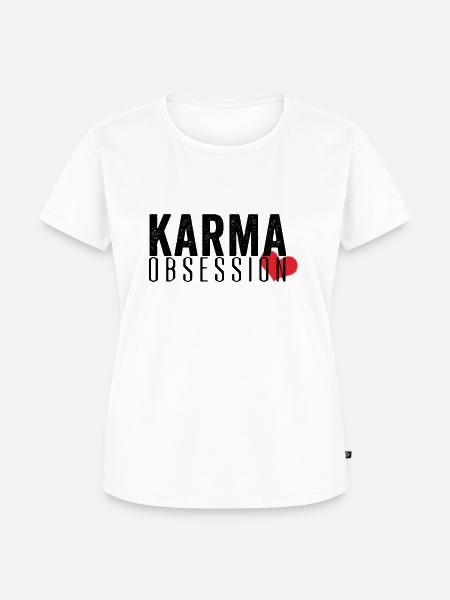 KarmaObsession - Frauen Premium Bio T-Shirt - Weiß