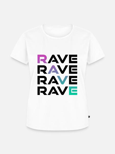 Rave - Frauen Premium Bio T-Shirt - Weiß