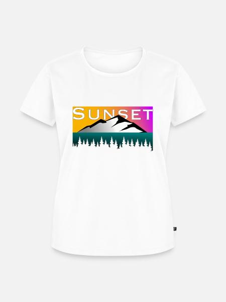 sunset - Frauen Premium Bio T-Shirt - Weiß