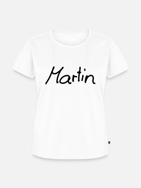 Martin - Frauen Premium Bio T-Shirt - Weiß