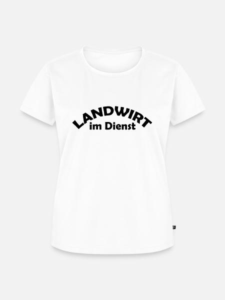 landwirt im dienst - Frauen Premium Bio T-Shirt - Weiß