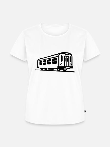 U-Bahn - Frauen Premium Bio T-Shirt - Weiß