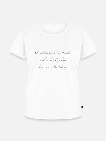 Glück - Frauen Premium Bio T-Shirt - Weiß
