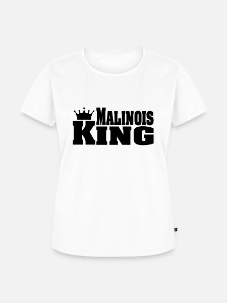 MALINOIS KING - Frauen Premium Bio T-Shirt - Weiß