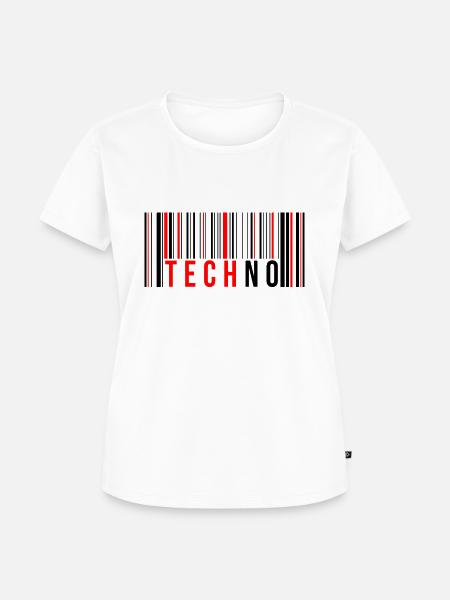 Techno Code - Frauen Premium Bio T-Shirt - Weiß