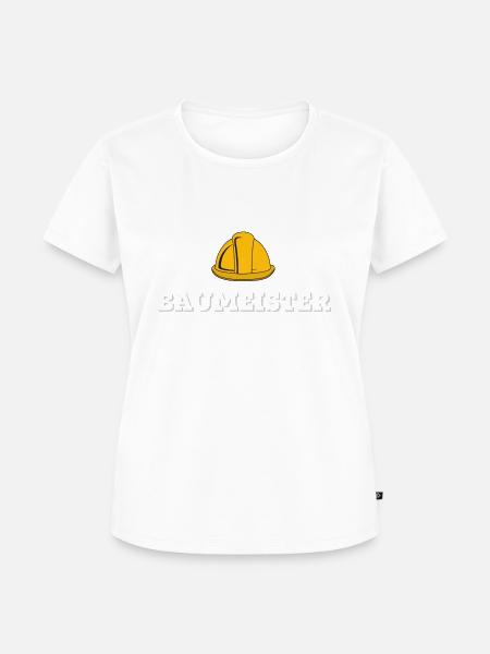 Baumeister Bauarbeiter Handwerker Geschenkidee - Frauen Premium Bio T-Shirt - Weiß