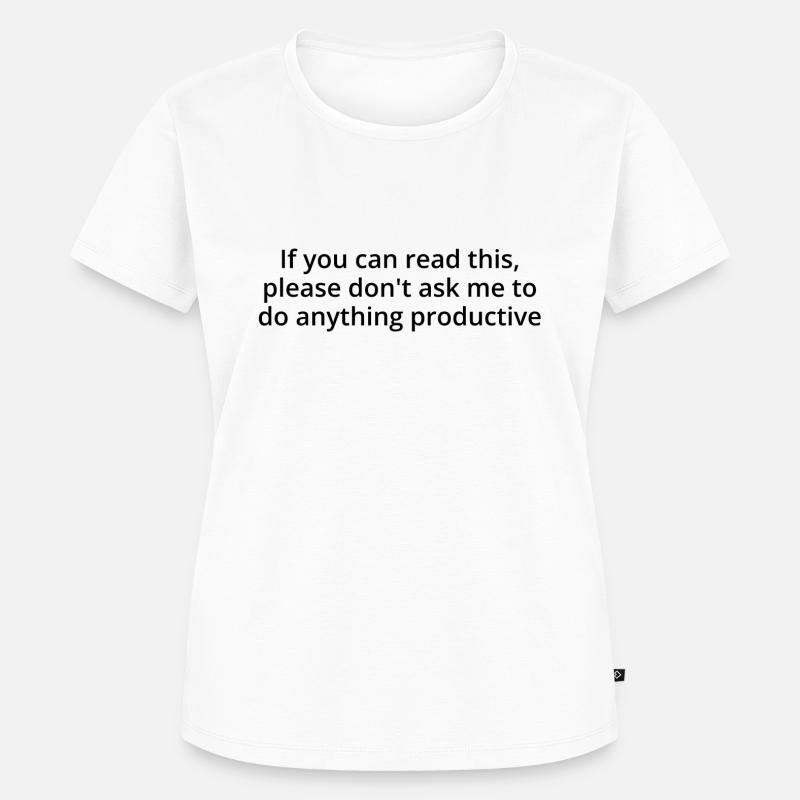 Productive, black text - Women's Premium Organic T-shirt - white