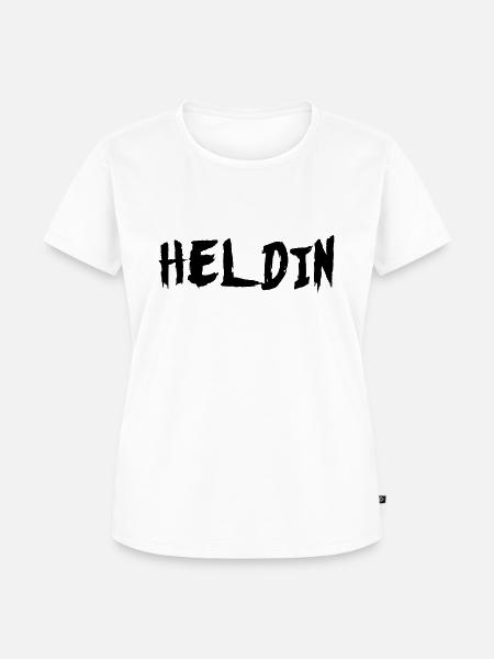 Heldin - Frauen Premium Bio T-Shirt - Weiß