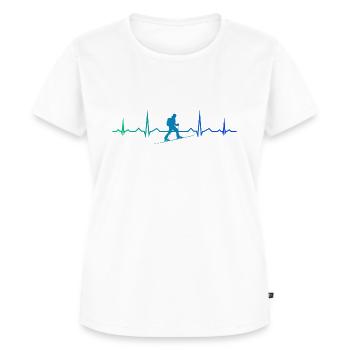Ski Hommes Ski Tour Femmes Ski Tour Ski Tour - T-shirt Premium bio Femme - blanc - Devant - AI Model Female 172 dark (172cm)