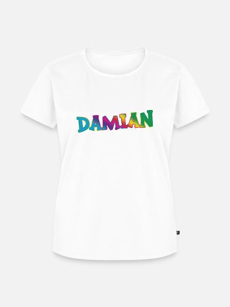 Damian - Frauen Premium Bio T-Shirt - Weiß