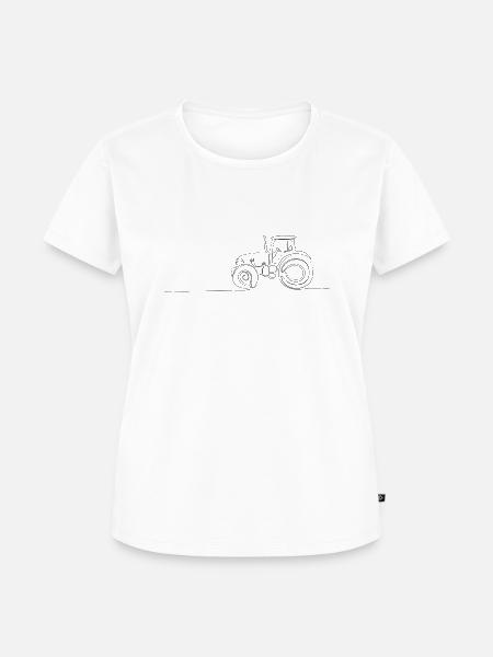 Traktor - Frauen Premium Bio T-Shirt - Weiß