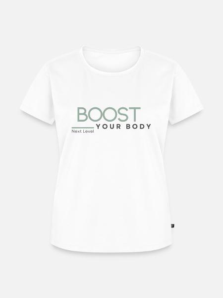 Boost Gross - Frauen Premium Bio T-Shirt - Weiß