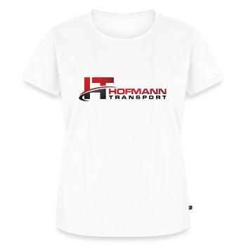 Hofmann Transport - Frauen Premium Bio T-Shirt - Weiß - Vorne - AI Model Female 172 dark (172cm)